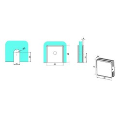 NTL5000D1 - Wall-glass handle NTL5000D1 - Wall-glass handle
