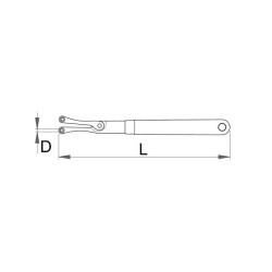 KNIPEX UNIOR - Adjustable key for point fixing fitting 8-45 mm KNIPEX UNIOR - Adjustable key for point fixing fitting 8-45 mm