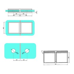 NTL5180 - Glass-glass handle 180° NTL5180 - Glass-glass handle 180°
