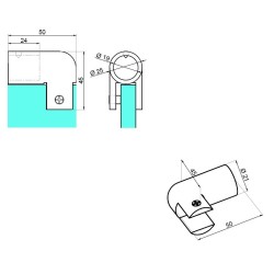 NPR-PSC-006-1 - Adjustable fitting to round bar NPR-PSC-006-1 - Adjustable fitting to round bar