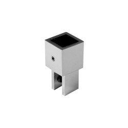 NLO-KP-2743B-1 - Intermediate connector to glass for passage square bar NLO-KP-2743B-1 - Intermediate connector to glass for passage square bar
