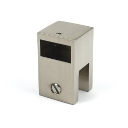 NTKSQ817-1 - Connector to glass 90° for passage rectangular bar NTKSQ817-1 - Connector to glass 90° for passage rectangular bar