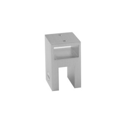 NTKSQ818-1 - Connector to glass 90° for unpassage rectangular bar NTKSQ818-1 - Connector to glass 90° for unpassage rectangular bar