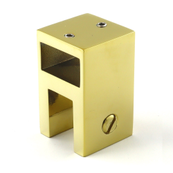 NTKSQ818G - Connector to glass 90° for unpassage rectangular bar NTKSQ818G - Connector to glass 90° for unpassage rectangular bar