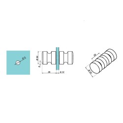 GHD-692-CP-1 - Door knob ø30 GHD-692-CP-1 - Door knob ø30