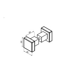 NLO-GL-51-B - Gałka do drzwi