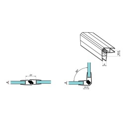 NLO-KP-2909M-6-2,5 - Clip seal 90° NLO-KP-2909M-6-2,5 - Clip seal 90°