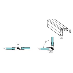 NLO-KP-2909M-8-2,5 - Clip seal 90° NLO-KP-2909M-8-2,5 - Clip seal 90°