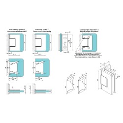 VER-BJ-90-GG-B - Glass-glass hinge 90° VER-BJ-90-GG-B - Glass-glass hinge 90°