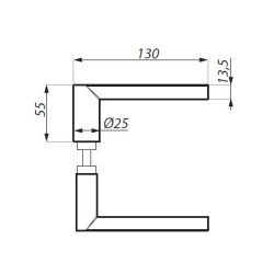 TGLH06-OS SSS - Lever handle dedicated for TGMHLI and TGMVLI locks TGLH06-OS SSS - Lever handle dedicated for TGMHLI and TGMVLI locks