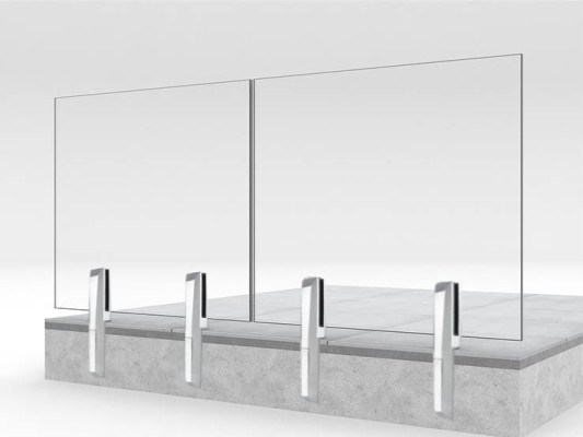 DZMS0129BL - Spigot mounting - wall mounting for glass DZMS0129BL - Spigot mounting - wall mounting for glass