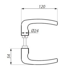 TGLH04 SSS - Lever handle