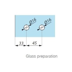 TGH11 PC - Hinge complete with pin sleeve