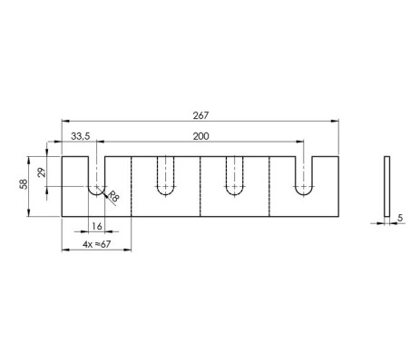 B0004RSPDRAIN - odvodňovací profil