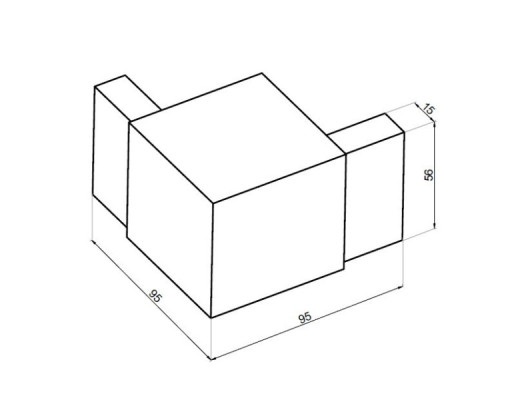 NLO-DP02-S002-3-B - 90° corner connector