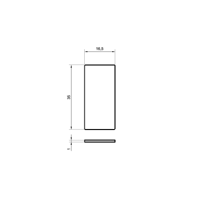 NLO-KP-3500-Z-B - End cap "U"