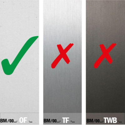 BM00112500OF - Y-profile for glass balustrades