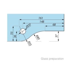 PD12-OSRH SETSSS - Bottom hinge with ball bearing, offset (right) PD12-OSRH SETSSS - Bottom hinge with ball bearing, offset (right)