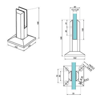 NJ-J5050182 - Spigot do balustrad