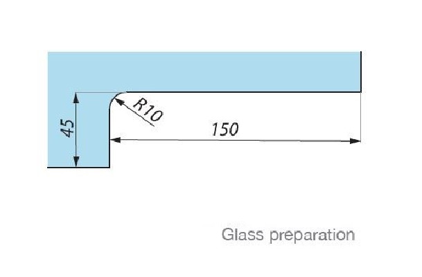 PL50 NA - Corner lock with cylinder protection