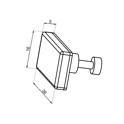 NPC1213B - Rotula for perpendicular wall