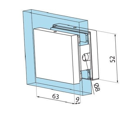 GK623 SSS - Strike patch for lock US623