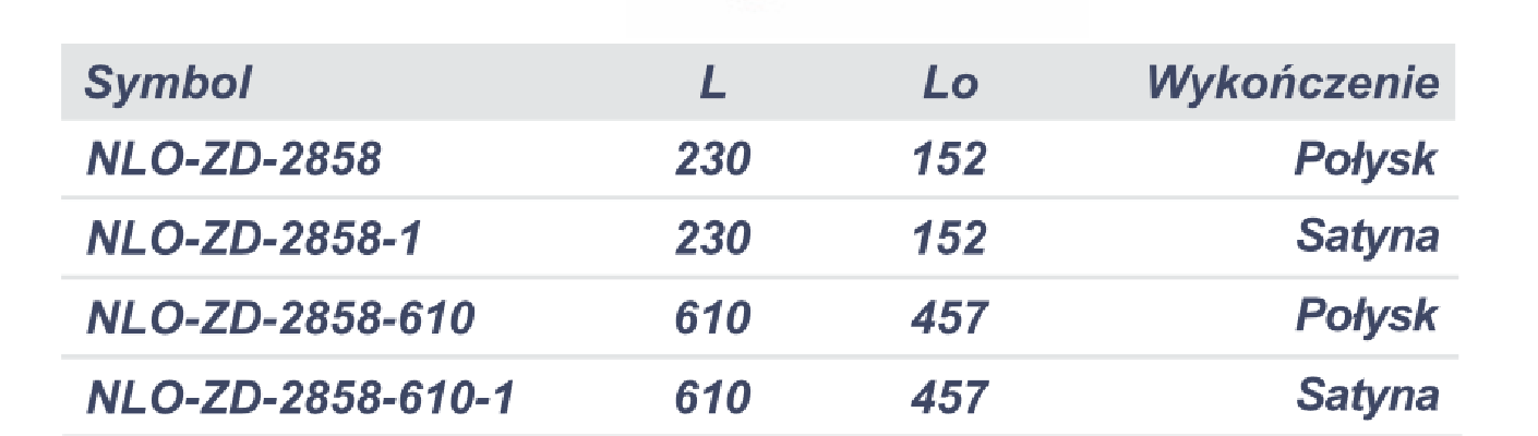 NLO-ZD-2858-1 - Pochwyt do drzwi szklanych