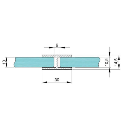 CS301801030B - Profil H - 180° 30mm, 3m