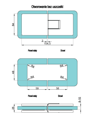 VER-S-BJ-180-SS - Záves sklo - sklo 180