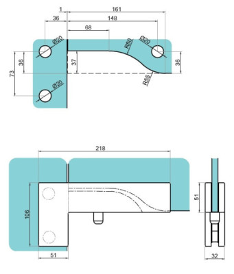 GHD-140B-SSS - Záves