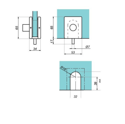 NLO-ZD-3221-1 - Zamek z gałką