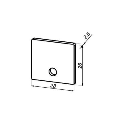 CLM-2628-Z-NA - Záslepka bočná