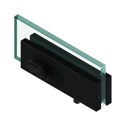 GHD-150RD-B - Zamek z wkładką na klucz