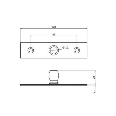 NLO-ZD-1301-B - Trzpień okucia górnego
