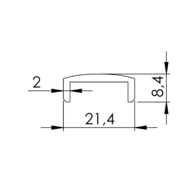 BM69010173000TF - Poręcz aluminiowa