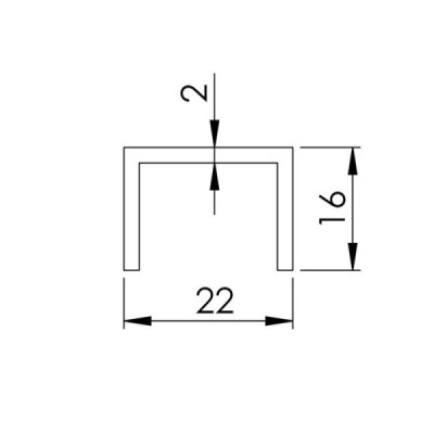 BM69010186000OC - Madlo držiak skla