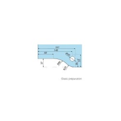 PD30B SSS - Overpanel patch for PD20 hinge, wall installation by means of the fixing plate PD30B SSS - Overpanel patch for PD20 hinge, wall installation by means of the fixing plate