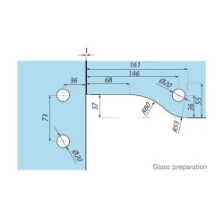 PD40 PSS - Overpanel & side panel patch for PD20 hinge PD40 PSS - Overpanel & side panel patch for PD20 hinge