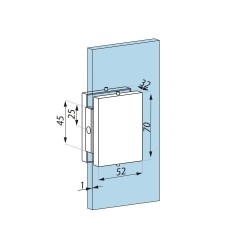 PD85 NABL - Connector patch wall to glass PD85 NABL - Connector patch wall to glass