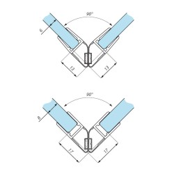 PMFEN 6-8 L2500 - Clip seal 90° / 180° PMFEN 6-8 L2500 - Clip seal 90° / 180°