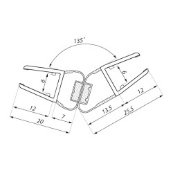 PMSEN 6-8 - Clip seal 135° PMSEN 6-8 - Clip seal 135°