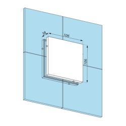 PD80 SSS - Connector patch for four glass panels PD80 SSS - Connector patch for four glass panels