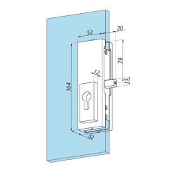 US50 SSS - Central lock with cylinder protection US50 SSS - Central lock with cylinder protection