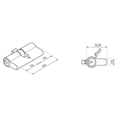 PM88 - Euro-profile cylinder 30 / 30 PM88 - Euro-profile cylinder 30 / 30