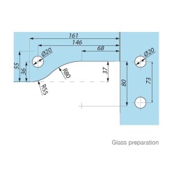 GK40 SSS - Overpanel & side panel strike patch for PL50 lock GK40 SSS - Overpanel & side panel strike patch for PL50 lock