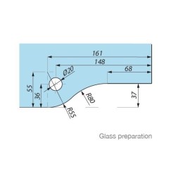 GK30 SSS - Overpanel strike patch for PL50 lock, wall installation by means of M8 threaded rod and expansion bolt GK30 SSS - Overpanel strike patch for PL50 lock, wall installation by means of M8 threaded rod and expansion bolt