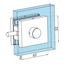 US623 SSS - Turn knob lock