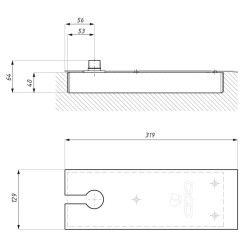 TDJ800HO90-2 - TDJ800 floor spring - force 2 (hold open 90°) TDJ800HO90-2 - TDJ800 floor spring - force 2 (hold open 90°)