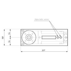 TDJ800HO90-2 - TDJ800 floor spring - force 2 (hold open 90°) TDJ800HO90-2 - TDJ800 floor spring - force 2 (hold open 90°)