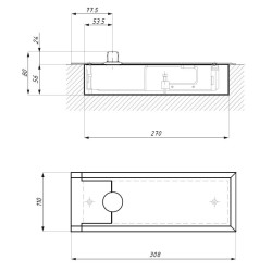 TDJ800NHO-2 - TDJ800 floor spring - force 2 (without hold open) TDJ800NHO-2 - TDJ800 floor spring - force 2 (without hold open)